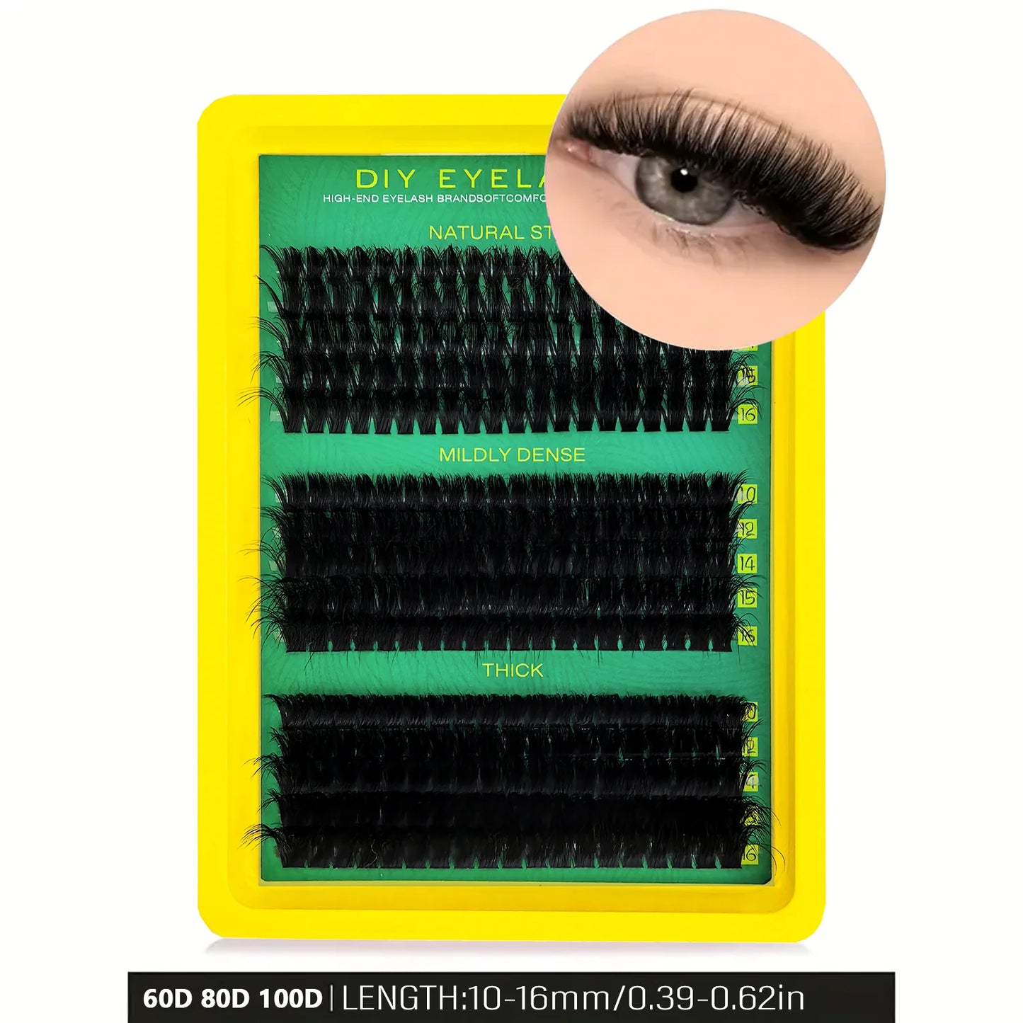 Faux Mink Lash Clusters – D Curl