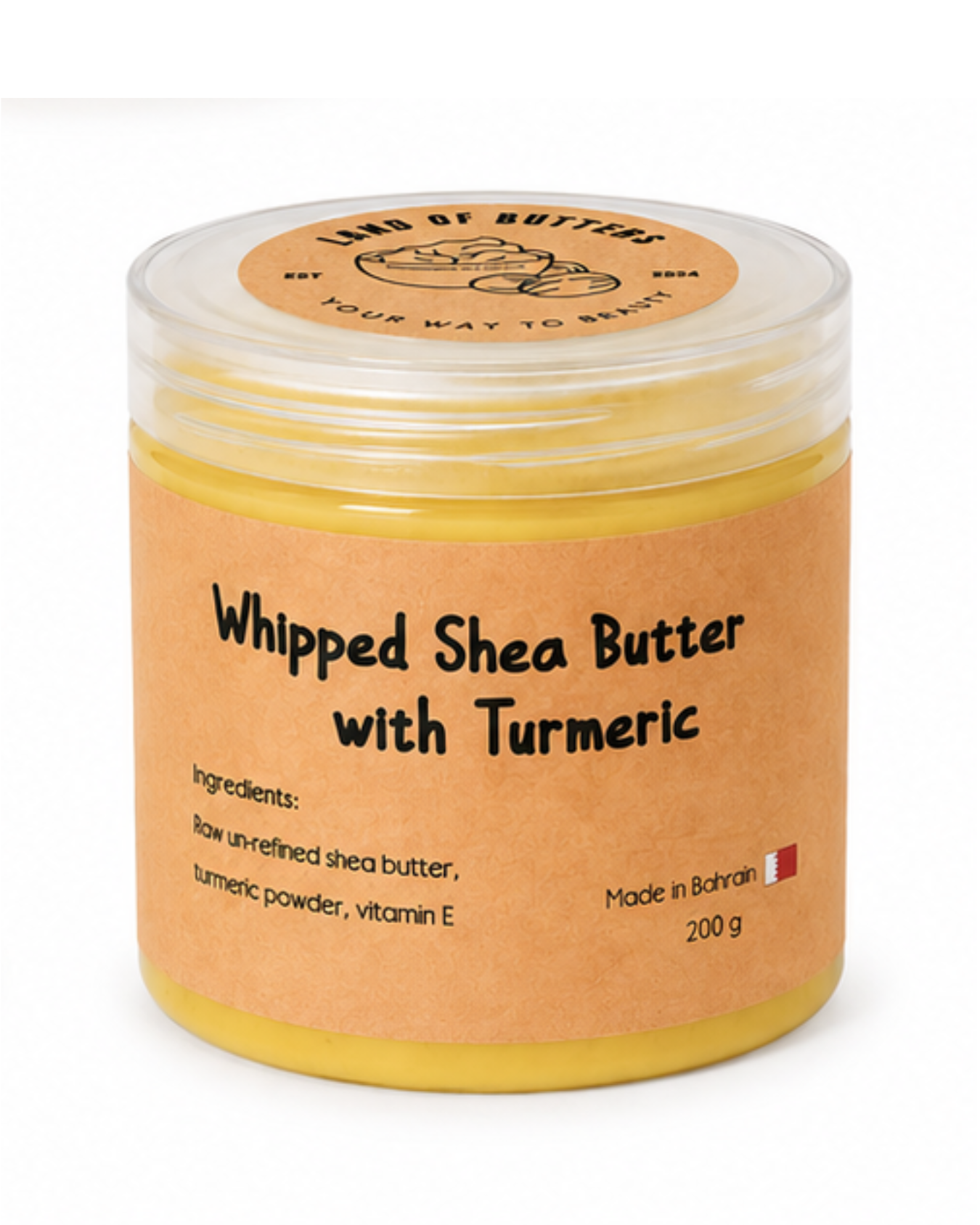 Whipped Shea Butter with Turmeric