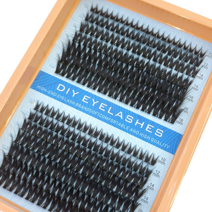 Manga Wispy Lash Clusters with Spikes