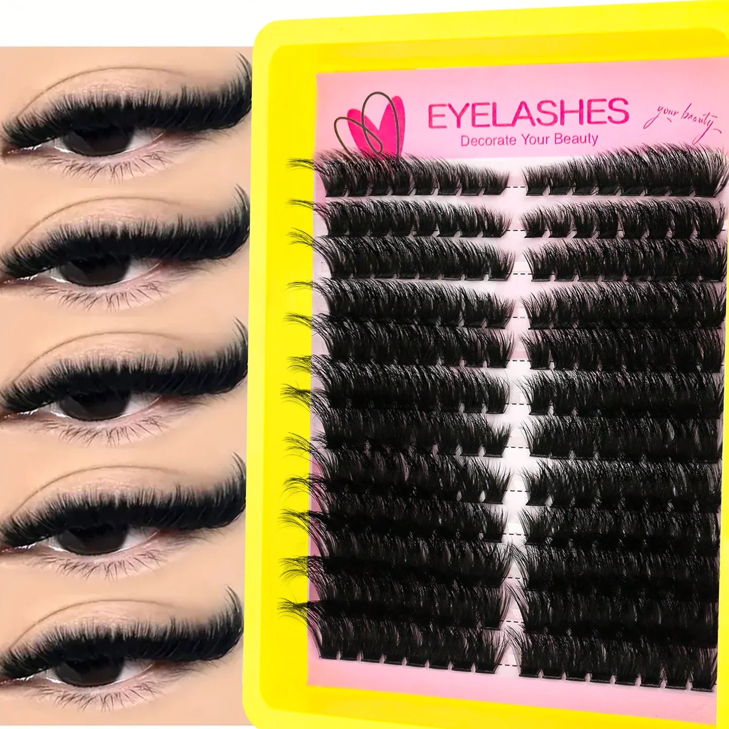 Faux Mink Lash Clusters – D Curl