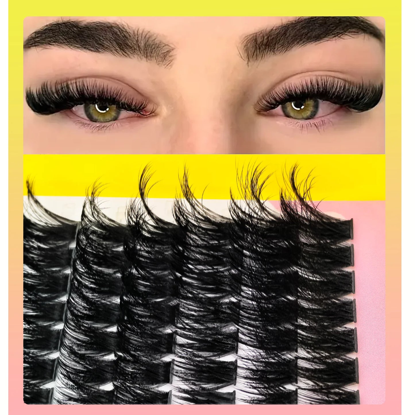 Faux Mink Lash Clusters – D Curl