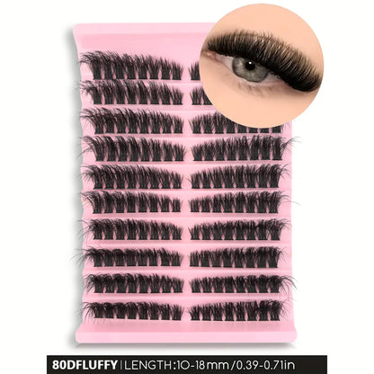 Faux Mink Lash Clusters – D Curl