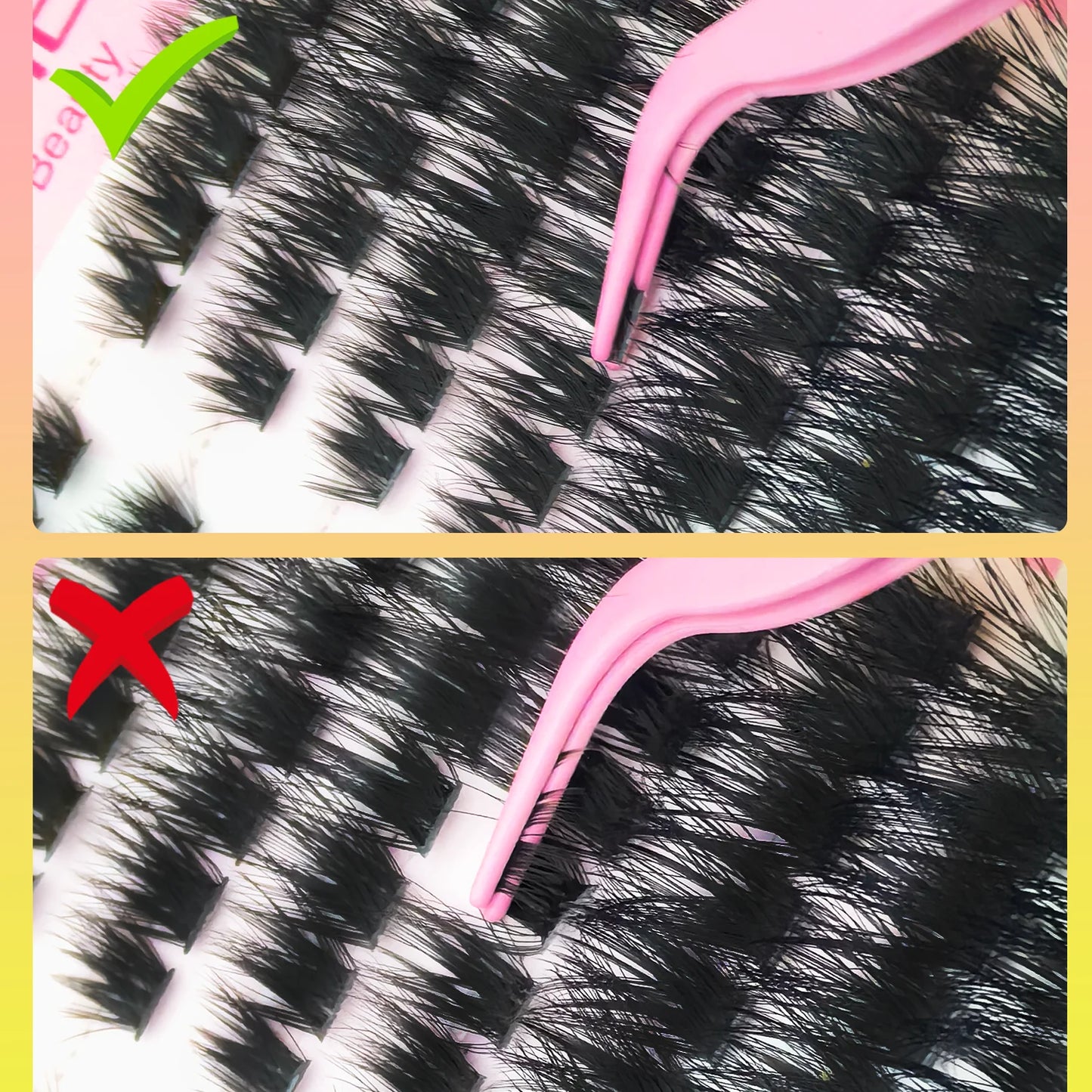Faux Mink Lash Clusters – D Curl
