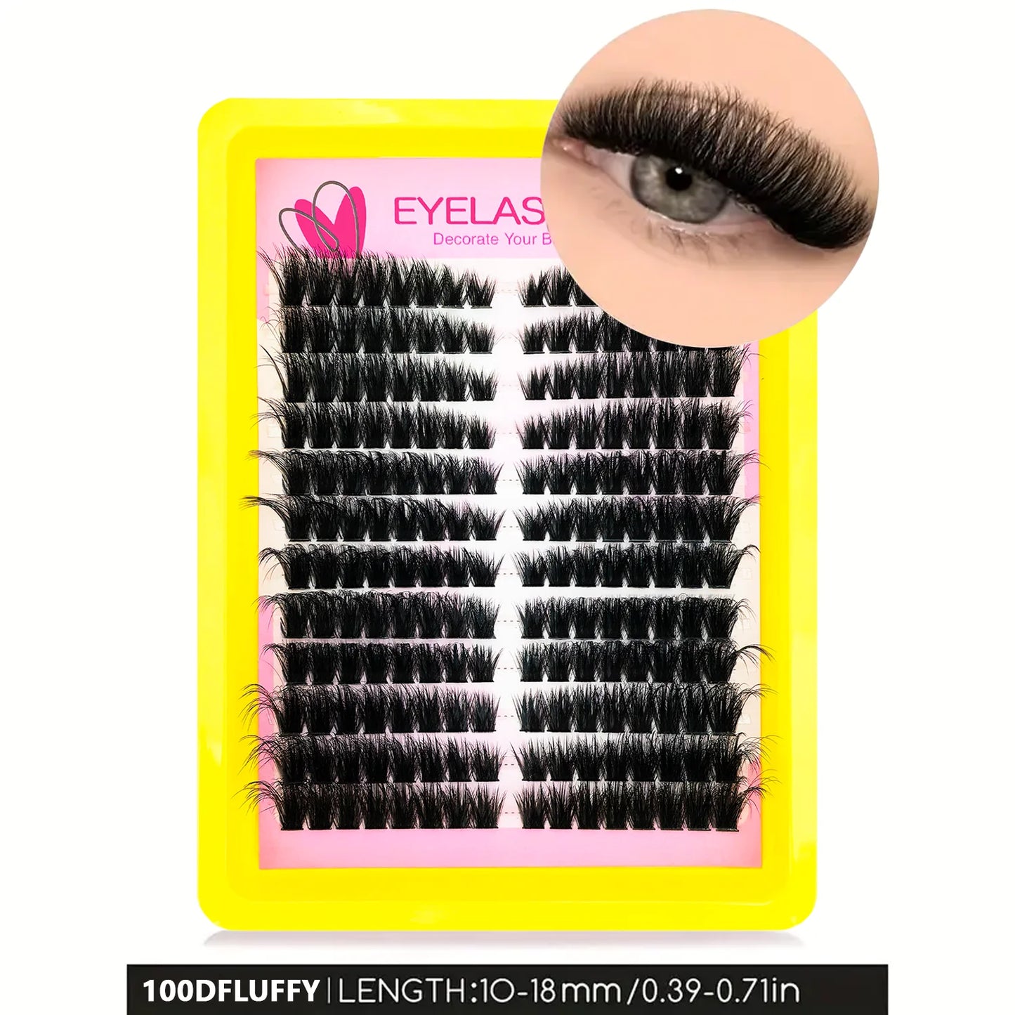 Faux Mink Lash Clusters – D Curl